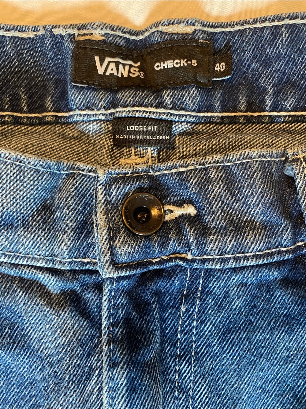 Vans Blue Denim Loose Fit Jeans